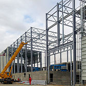 Neubau einer Produktionshalle von Schreiber Stahlbau in Baku