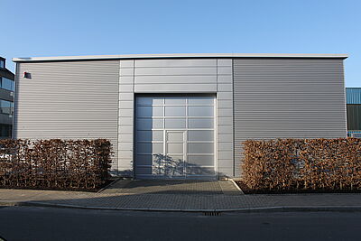 Systemhalle der Firma Schreiber Stahlbau in Hilden